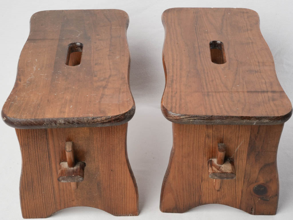 Charming small rustic stools
