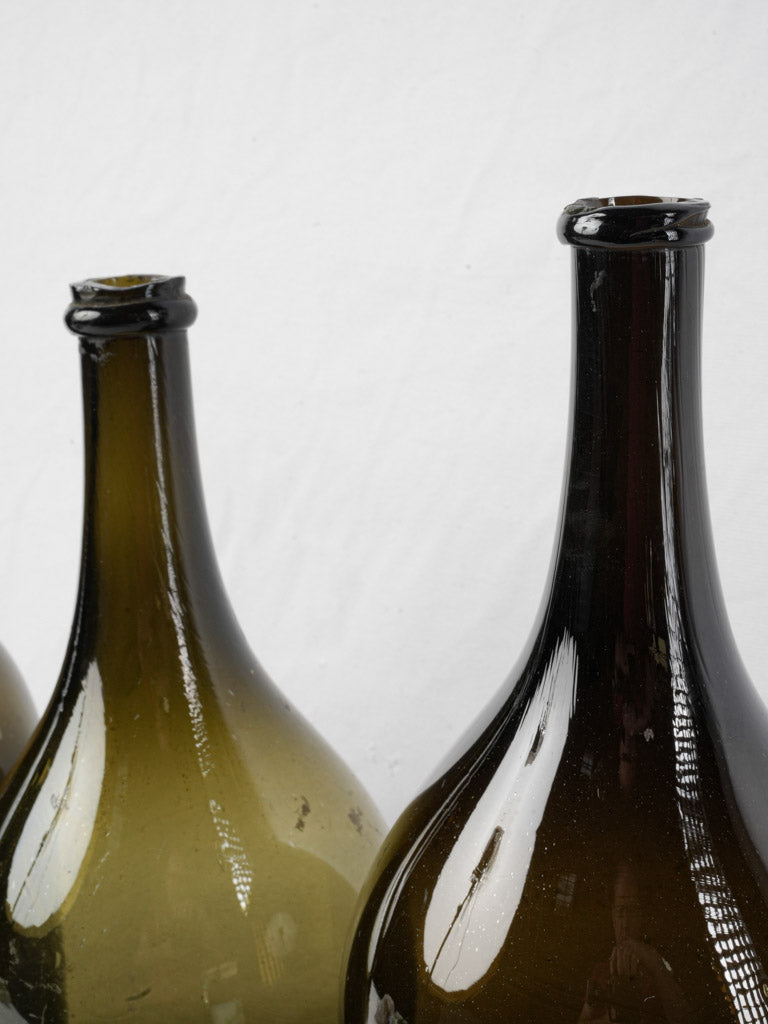 Artisanal craft glass bottles