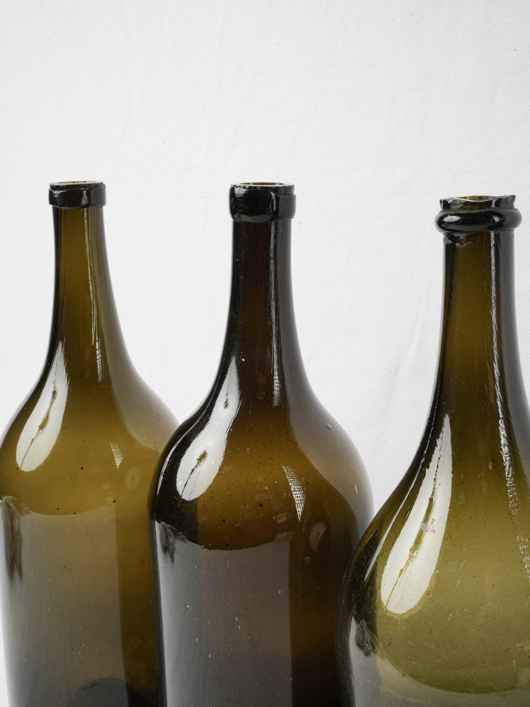 Rustic chic decorative bottles