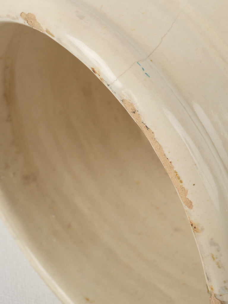 Tall, aged anchovy pot with handles