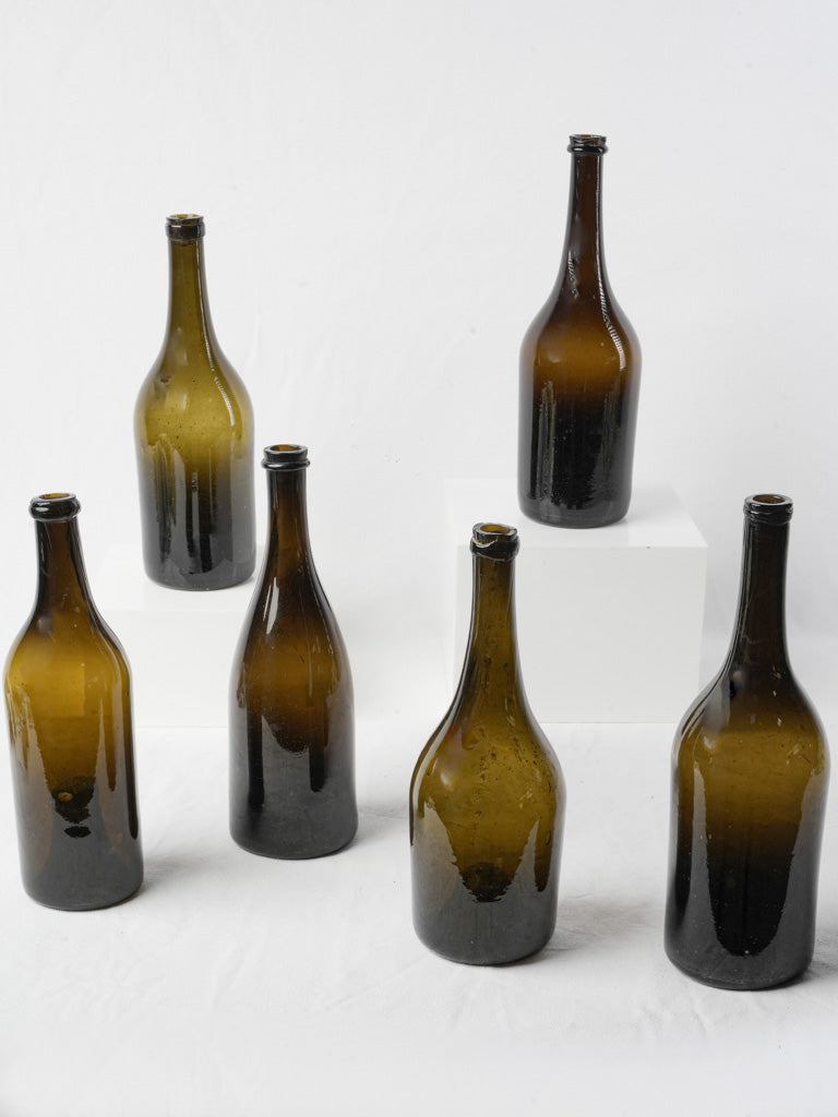Vintage French artisan bottles collection