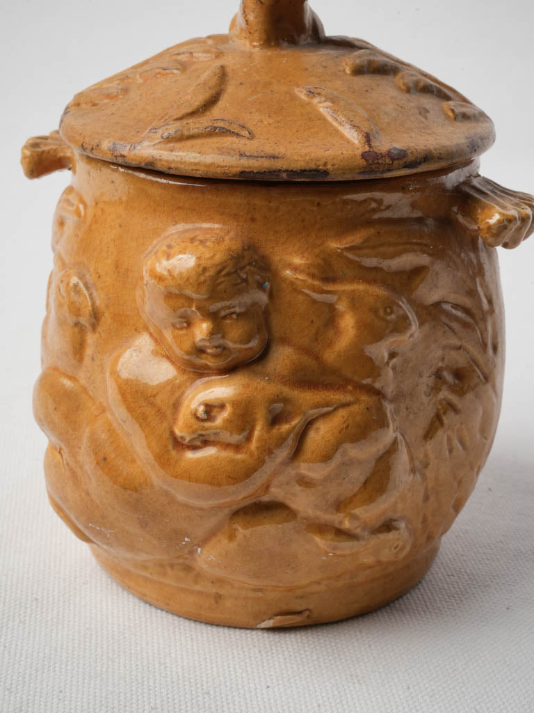 Collectible French novelty tobacco jar