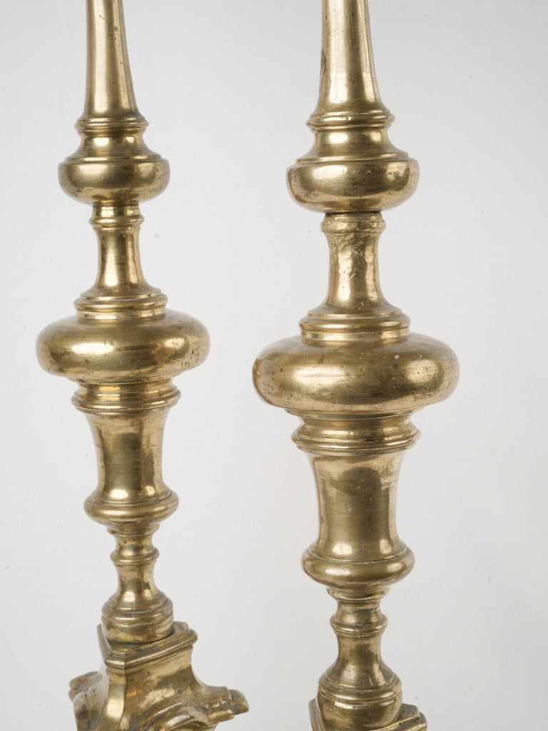 Ornate 17th-century candle holders
