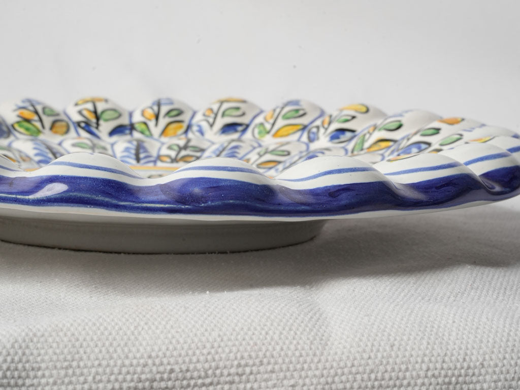 Vibrant colored serving plate