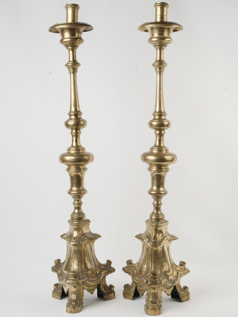Majestic ornate gilt bronze fixtures