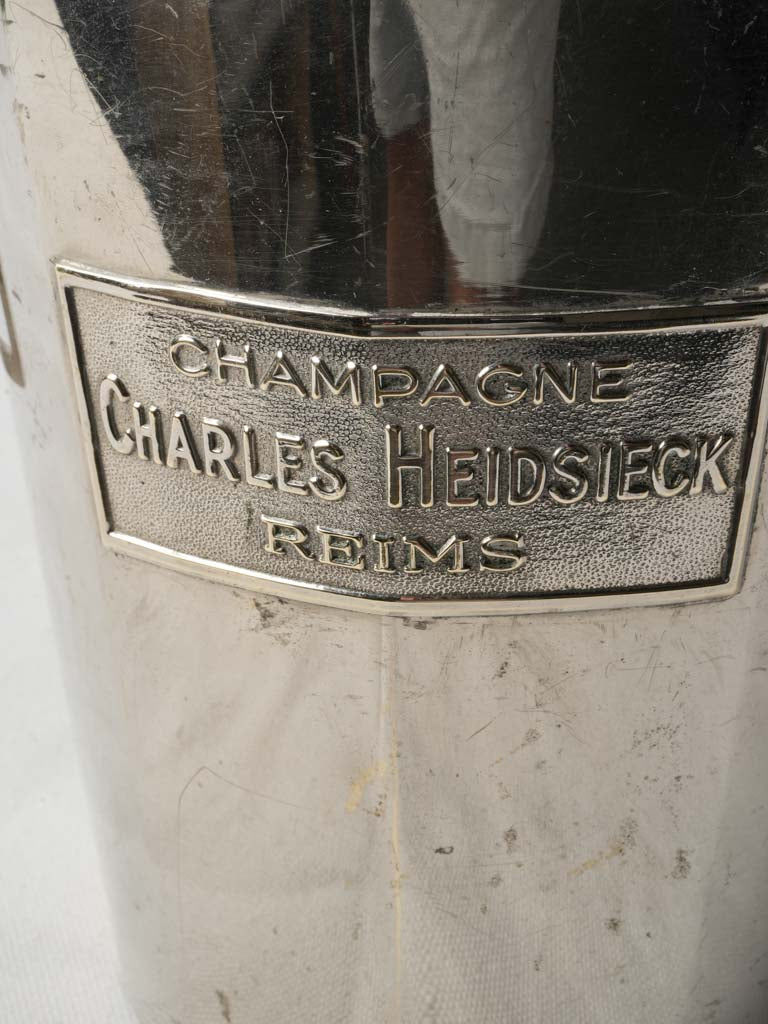 Retro French metal ice bucket