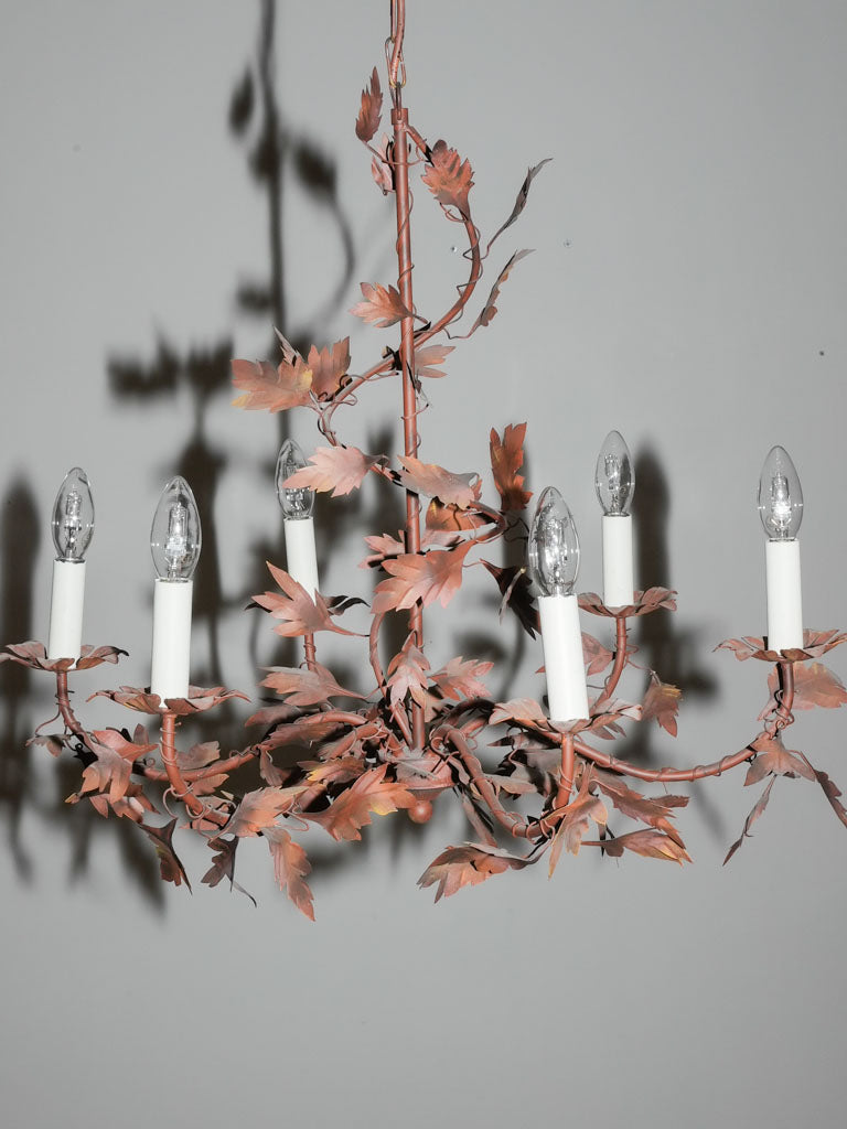 Classic vintage oak tree foliage chandelier