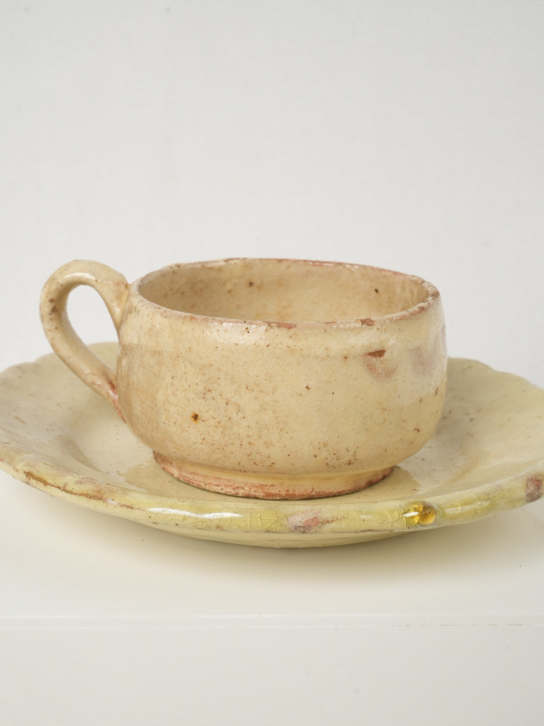 Mediterranean village sugar bowl set