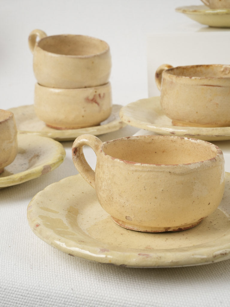 Handmade Mediterranean pottery tea set