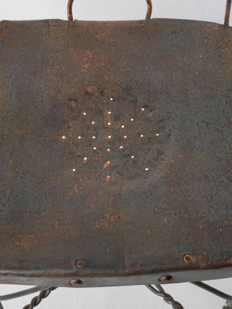 Unique handcrafted metal chair