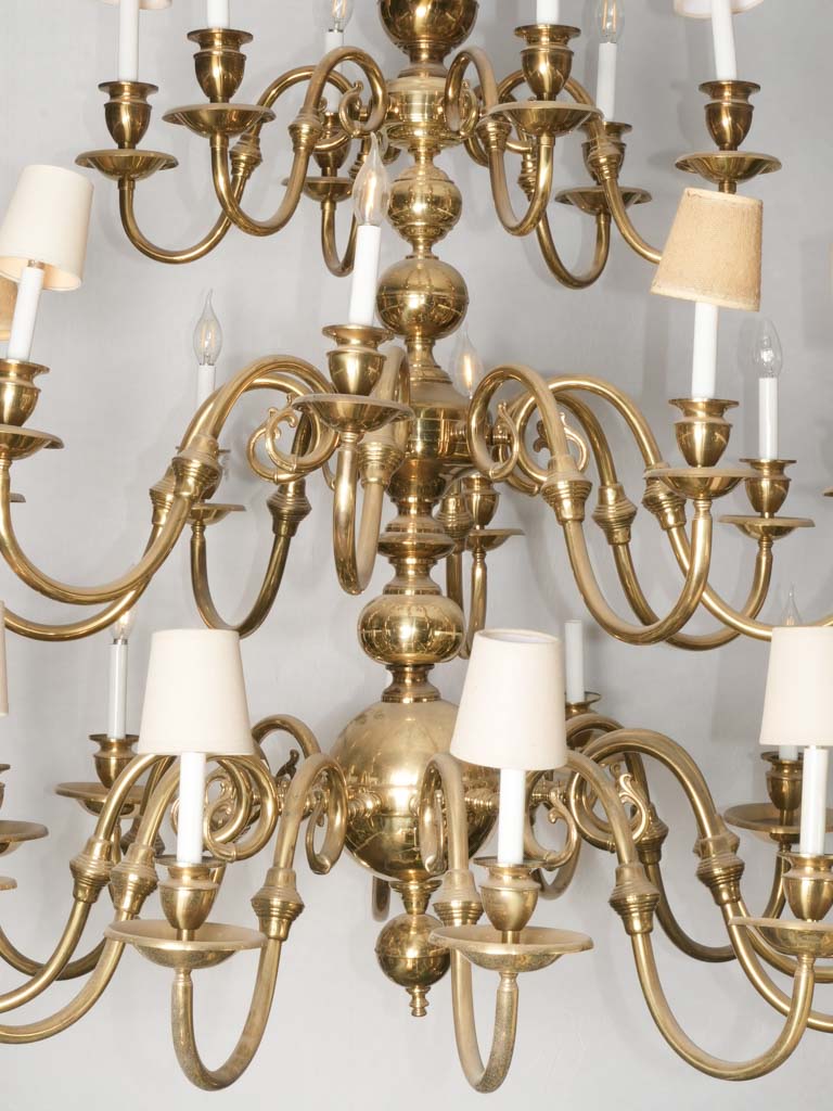 Shiny copper, Mid-Century 26-light fixture