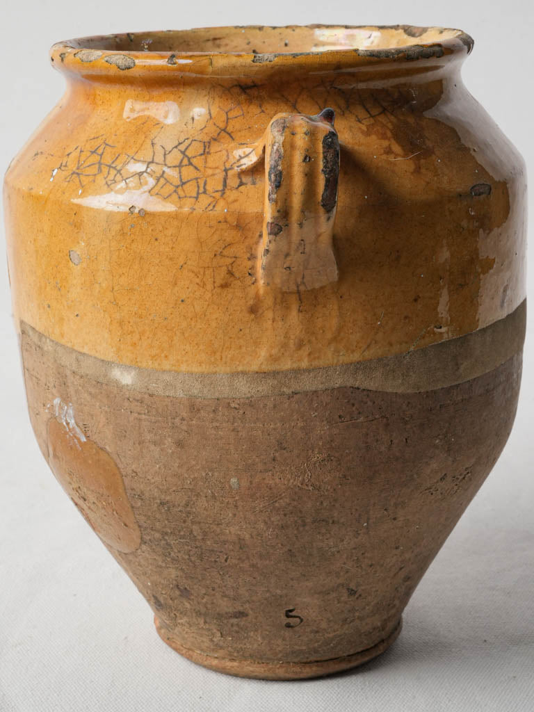 Honey-glazed vintage French vessel