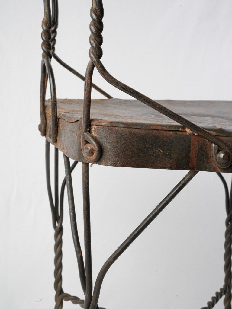 French vintage folk art chair