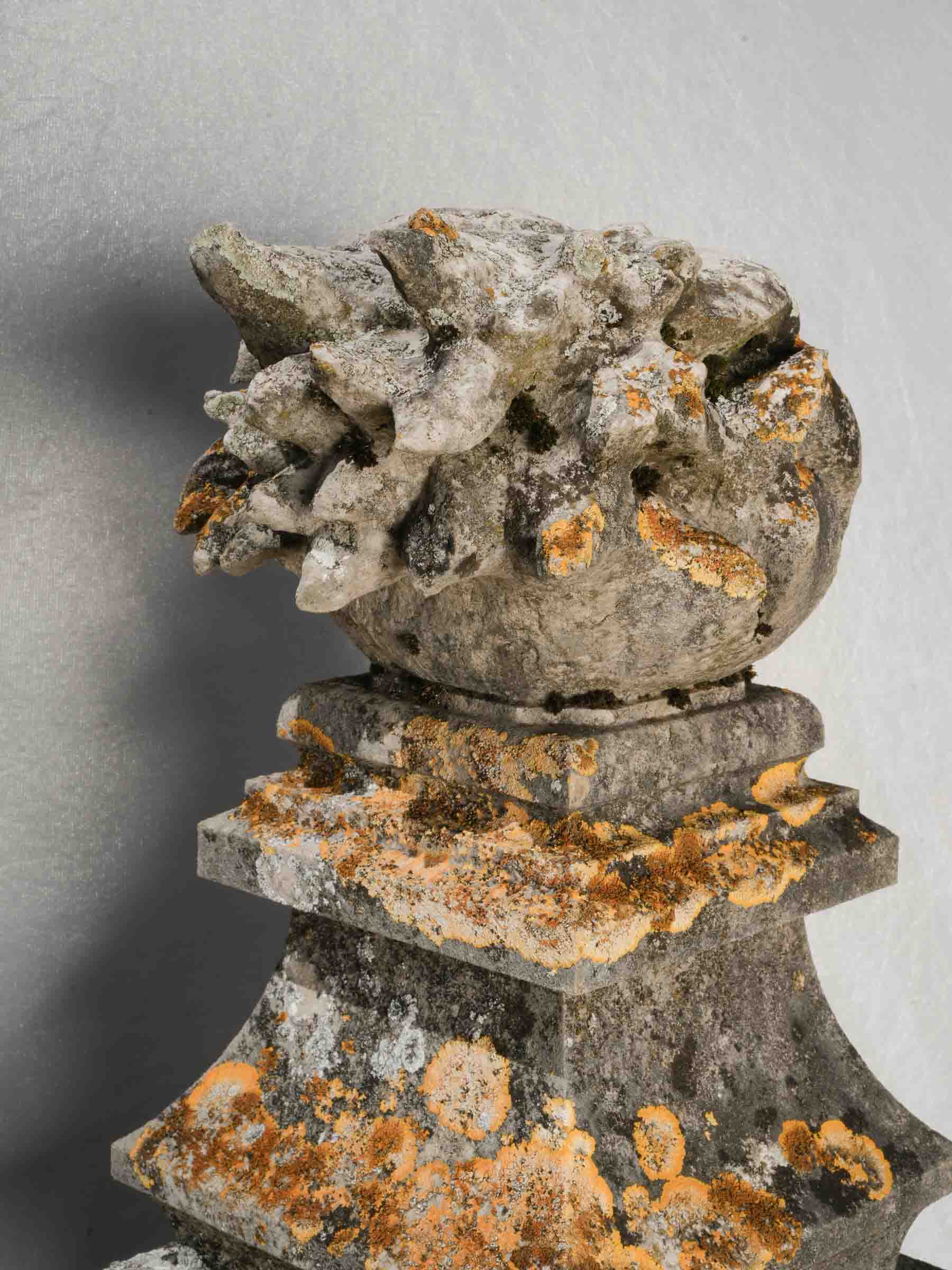 Timeless solid stone gate decorations