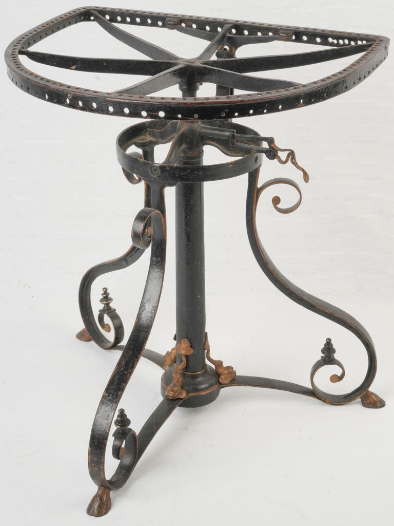 Elegant wrought iron music chair