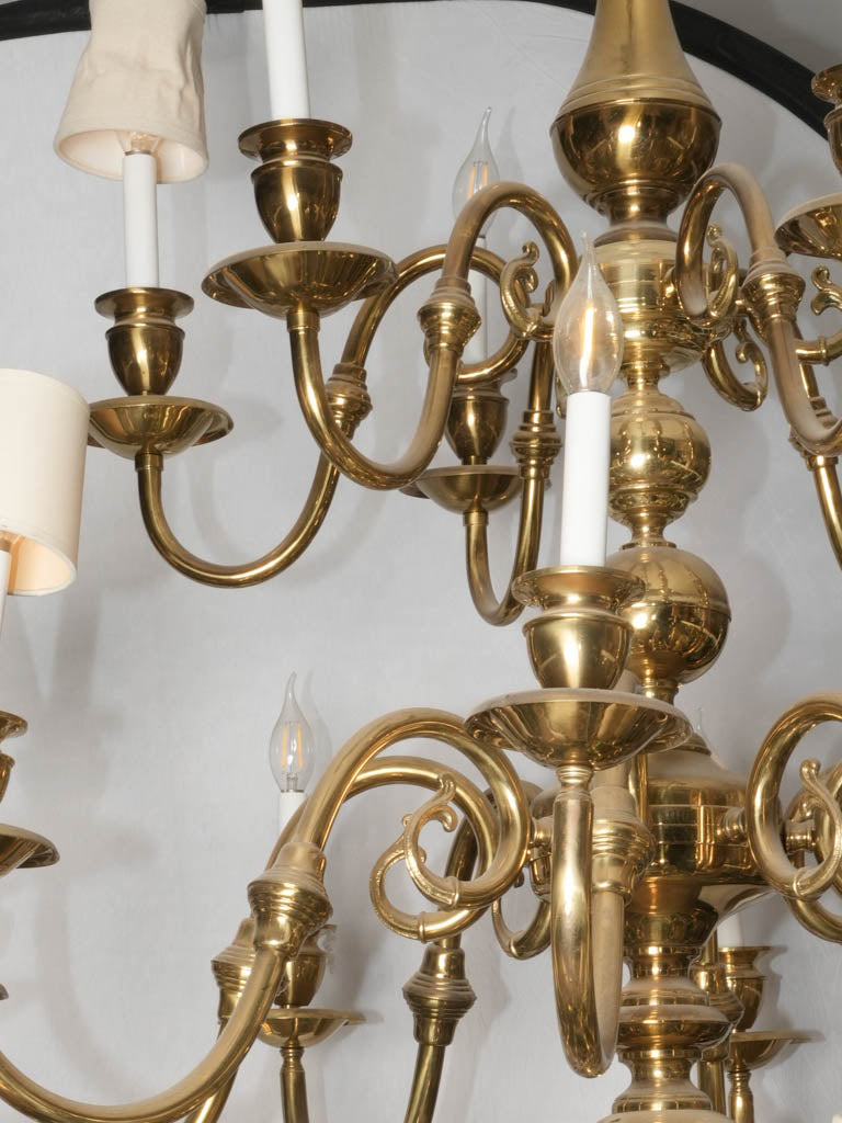 Ornate, large three-tier chandelier