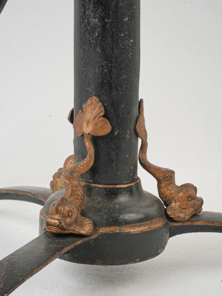 Sculptural wrought iron adjustable chair