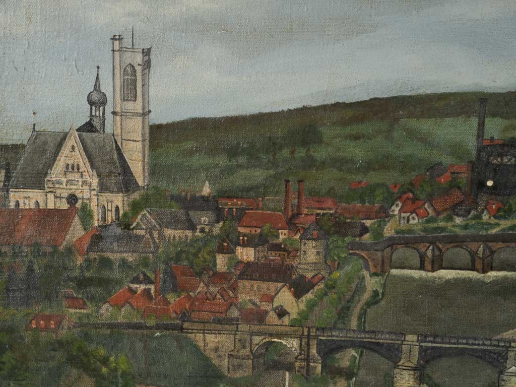 Authentic storybook-like landscape canvas