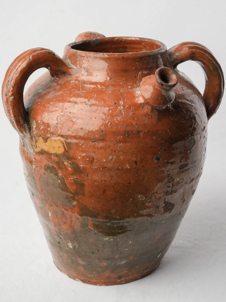 Rustic antique terracotta water jar