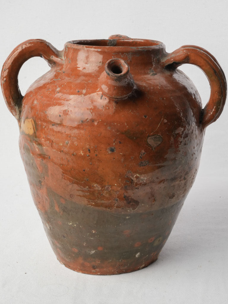 Weathered countryside clay jug