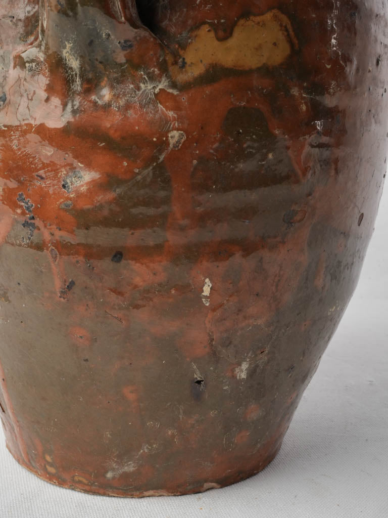 Hand-thrown vintage terracotta vessel