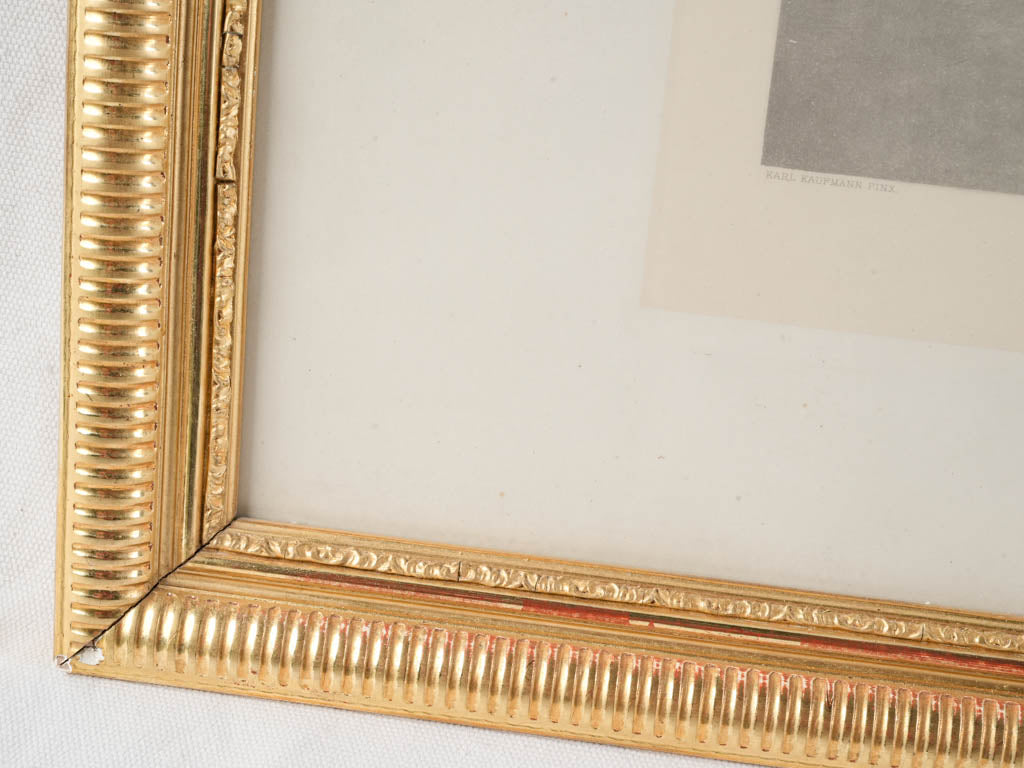 Artistic Venetian beauty engraving