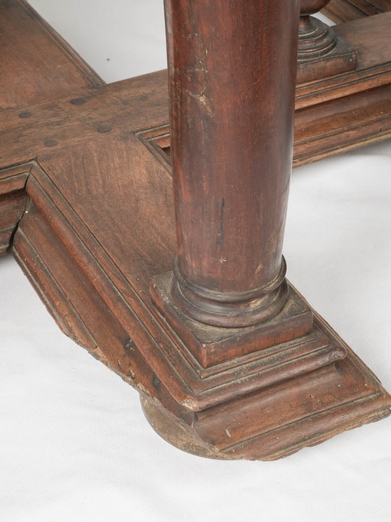 Intricate Burgundy Gothic Walnut Table