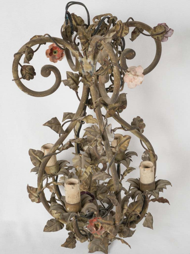 Whimsical vintage outdoor area chandelier