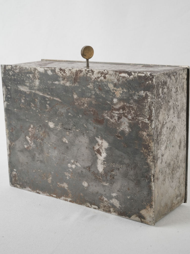 Antique metal storage box
