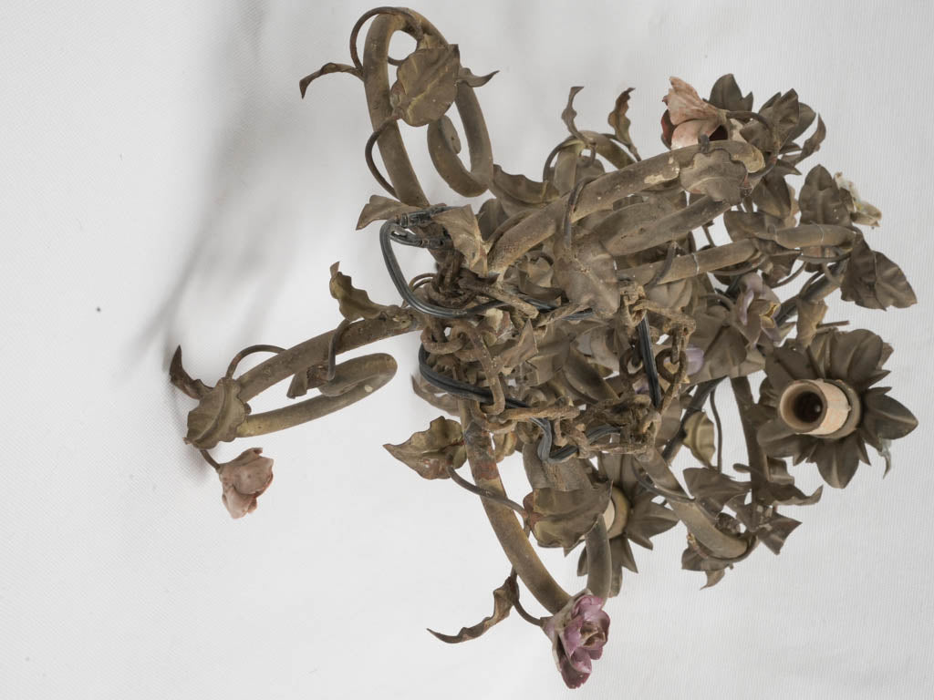 Time-worn rustic floral illumination