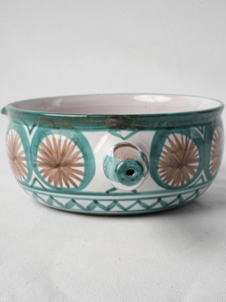 Geometric motif Vallauris ceramic