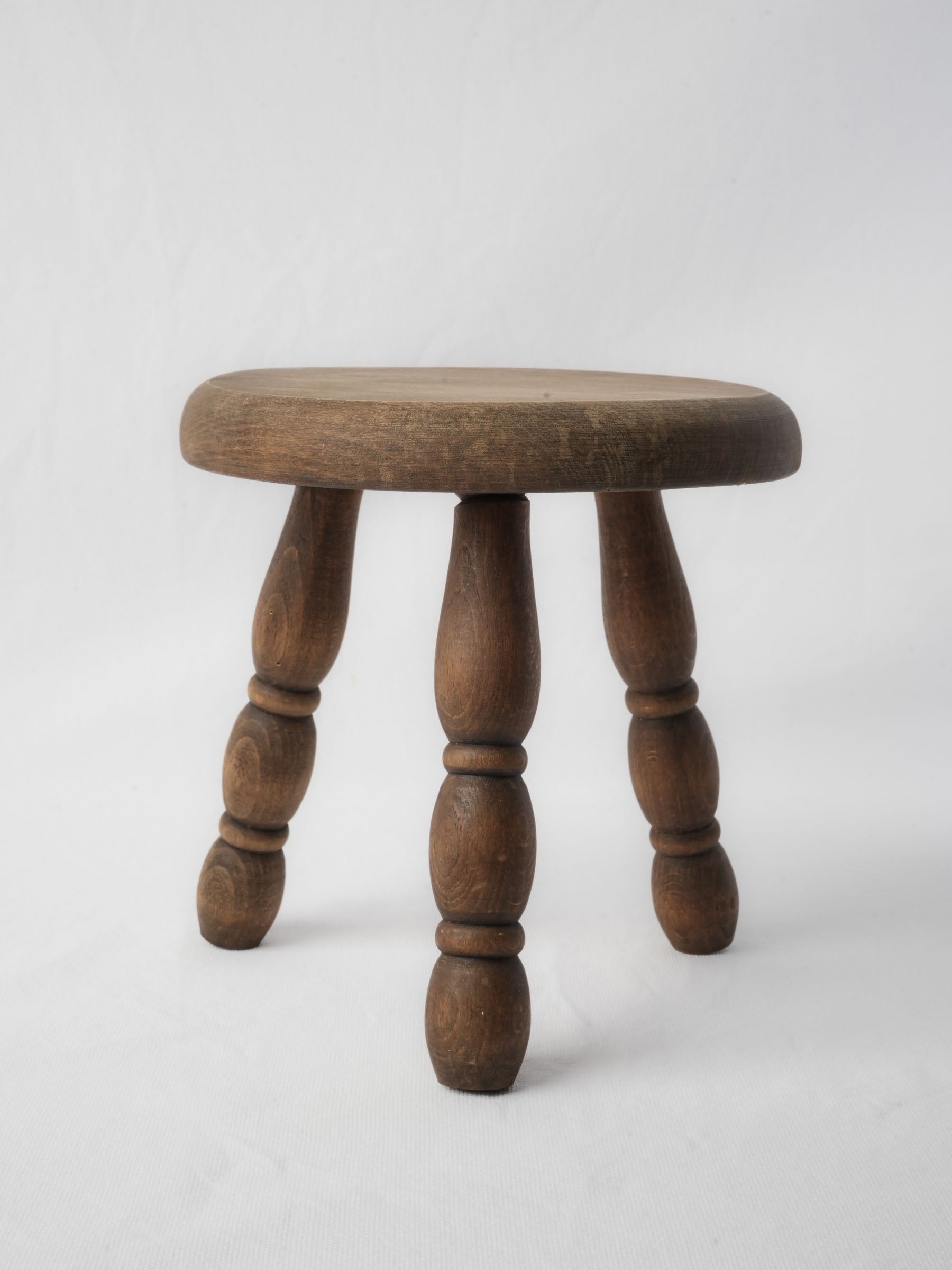 Rustic farmhouse wooden stool