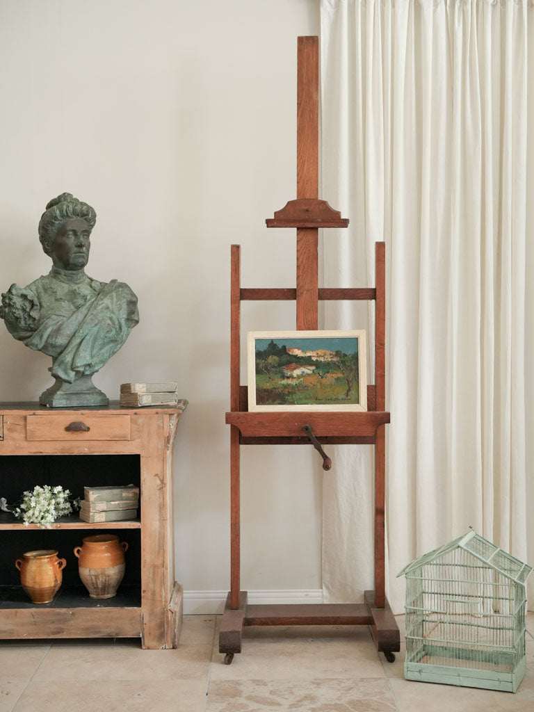 Textured impasto landscape artwork