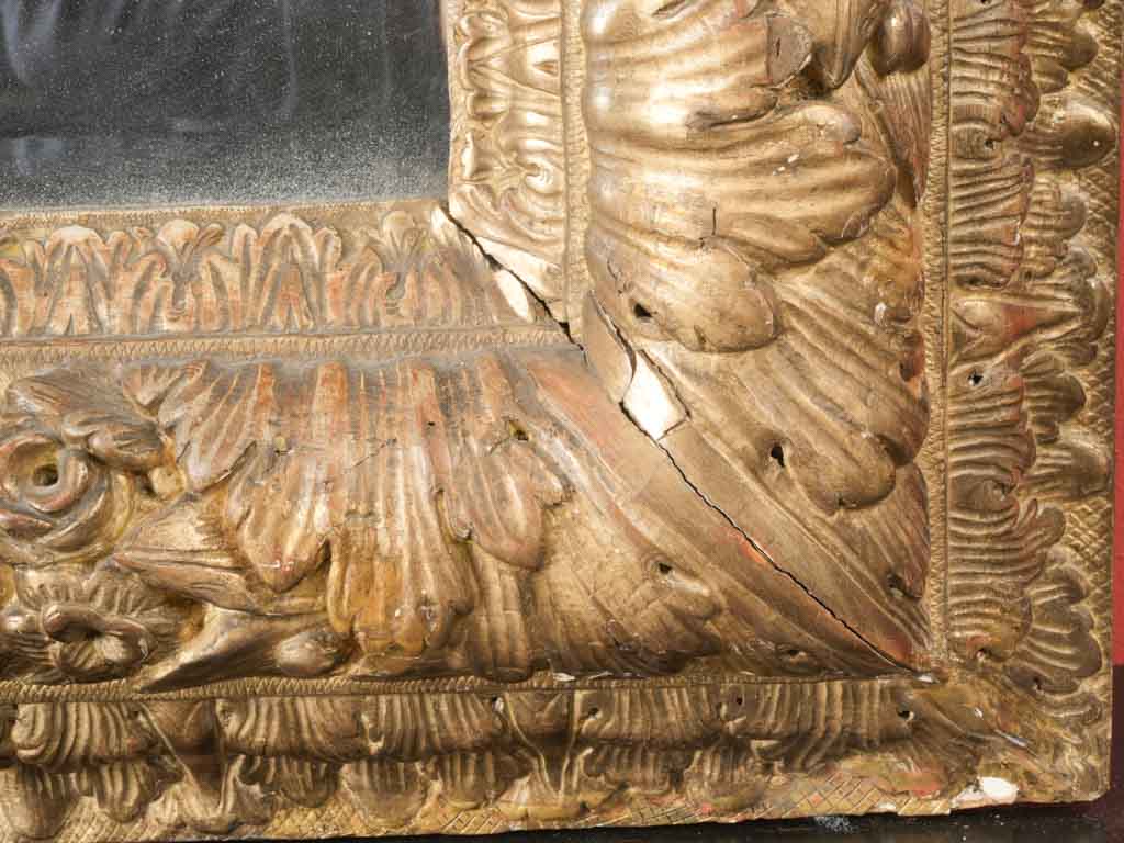 Exquisite golden finish mirror