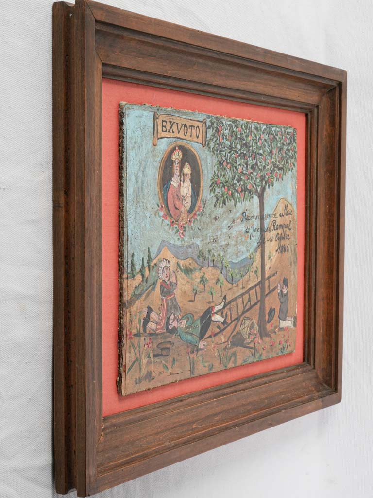 Naïve expressive French folk painting