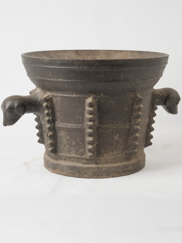 Historic cast iron apothecary vessel