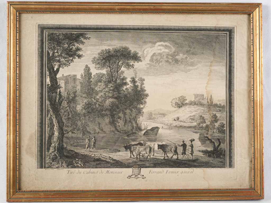 Masterful detailed pastoral vintage scene