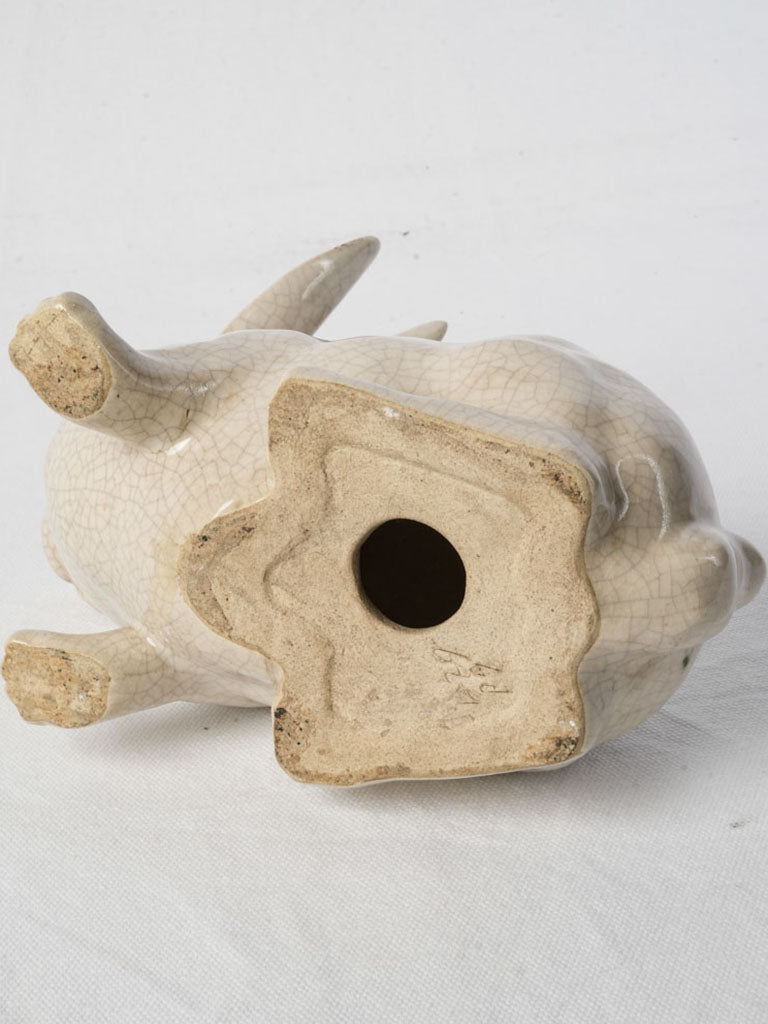 Authentic vintage-inspired ceramic rabbit design