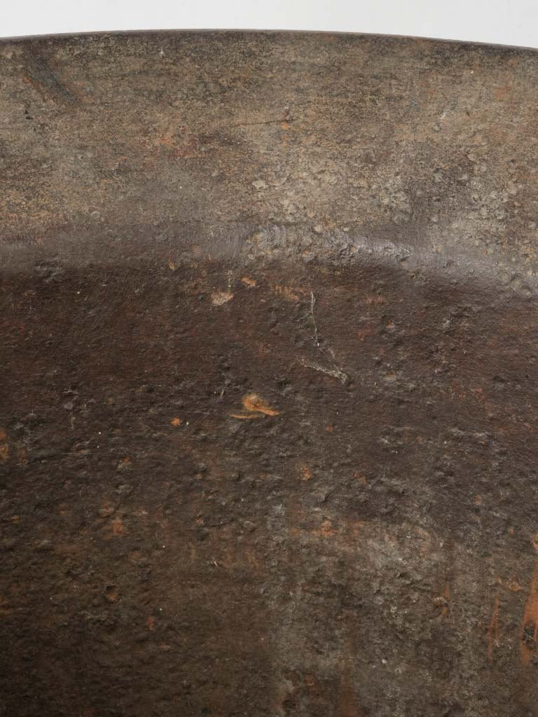 Decorative heavy cast iron mortar