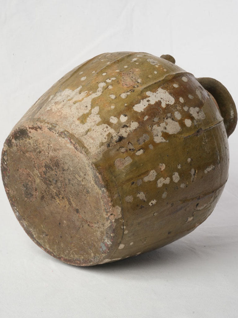 Authentic French rustic pottery jar