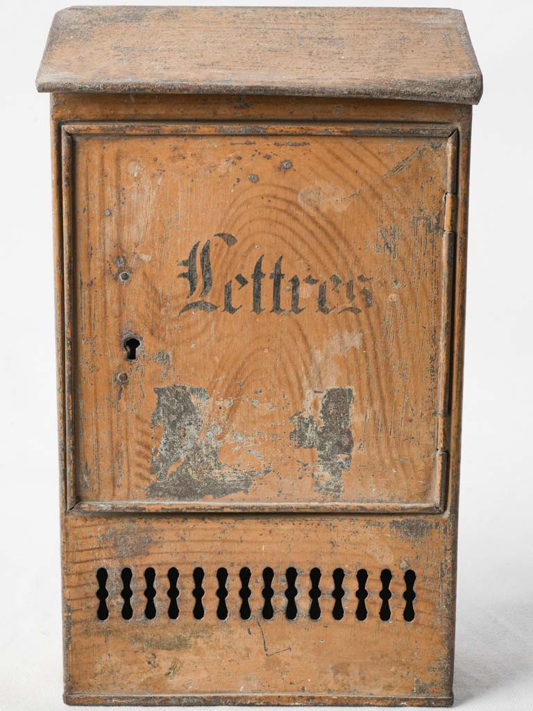 Charming antique French letter box 13¾"