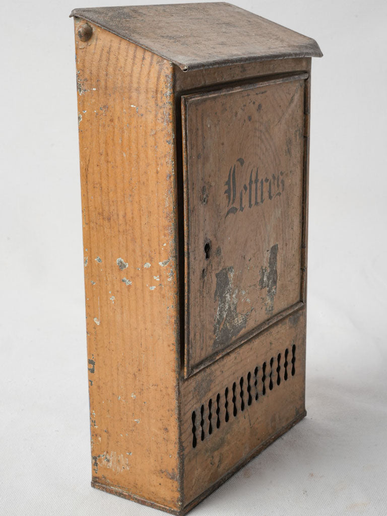 Charming antique French letter box 13¾"
