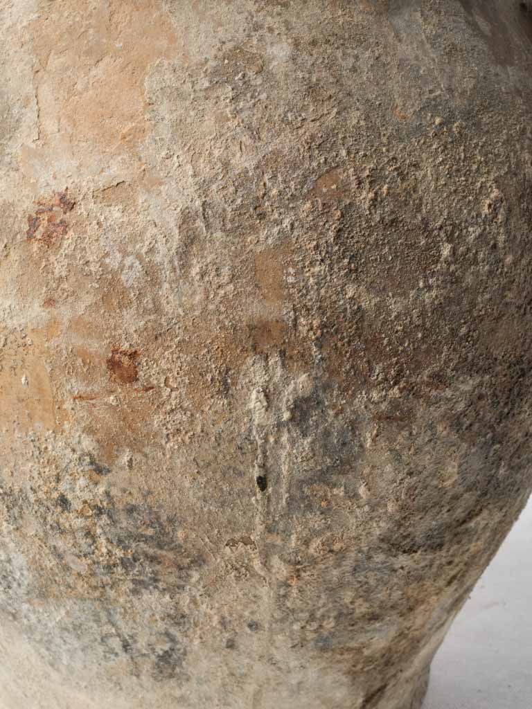 Glazed rustic pottery display accent