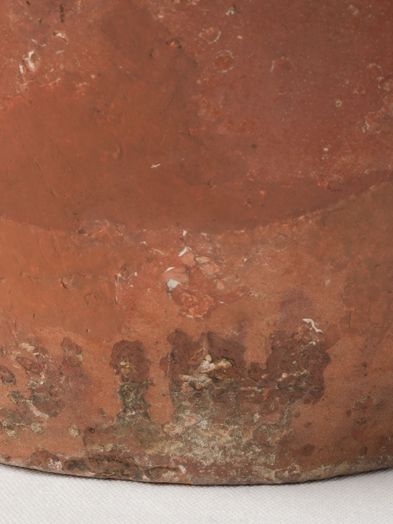 Antique Glazed Terracotta Oil Jar in Warm Amber - 15¼"