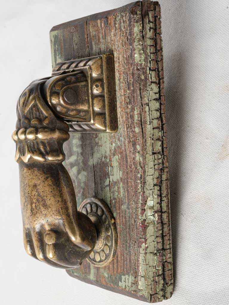 Original striking plate bronze knocker
