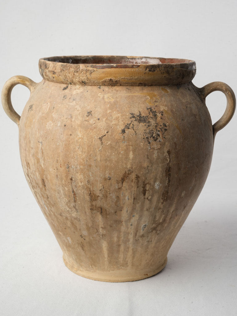 Antique French earthenware kitchen pot