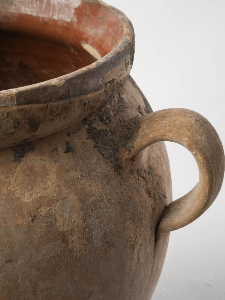 Sculptural twin ear handle jar