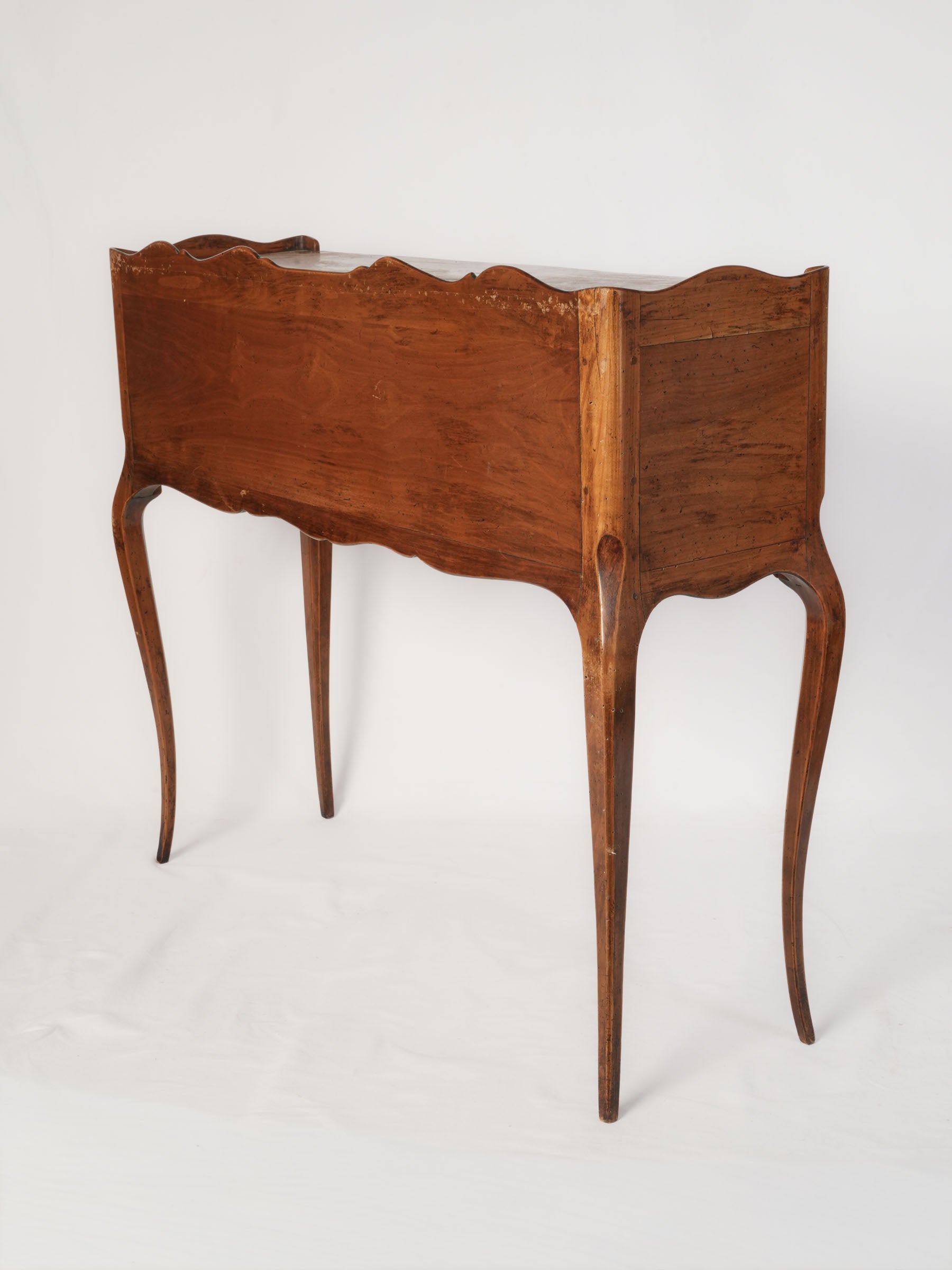 French Louis XV Style Cherrywood Console Bookcase, Mid-20th Century - 32¾" x 38½"