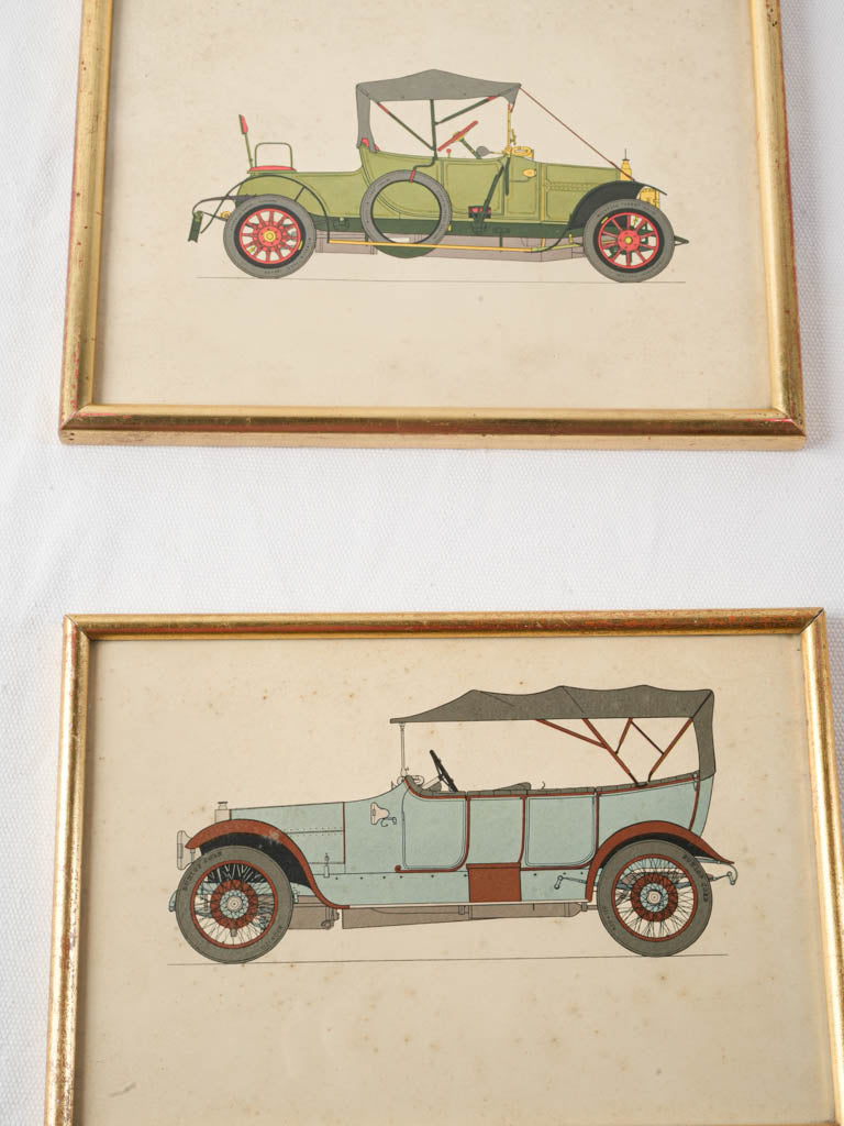 Authentic small framed car sketches