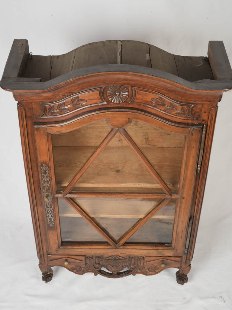 Intricate floral motif antique verrier